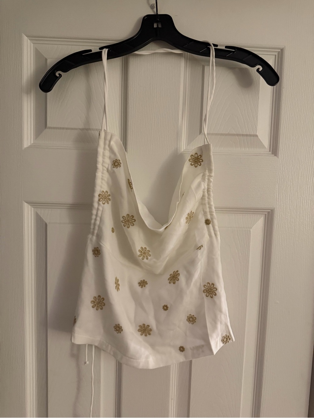 Sky to Moon NWOT Floral Backless Crop Top